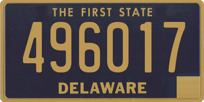 DE license plate 496017
