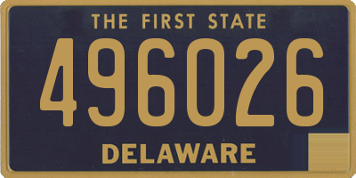 DE license plate 496026