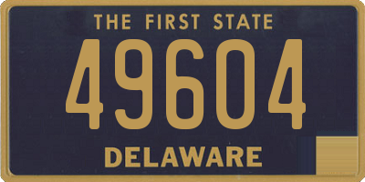 DE license plate 49604