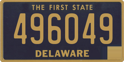DE license plate 496049