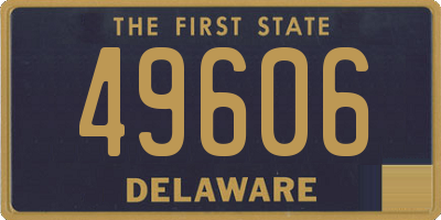 DE license plate 49606