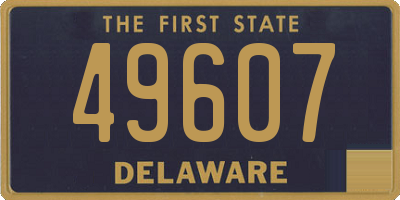DE license plate 49607