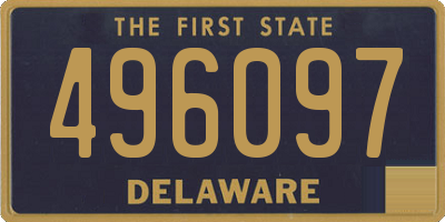 DE license plate 496097
