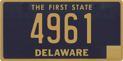 DE license plate 4961