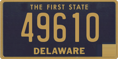 DE license plate 49610