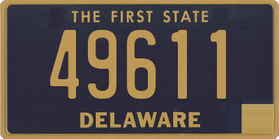 DE license plate 49611