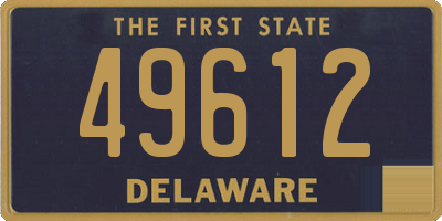 DE license plate 49612