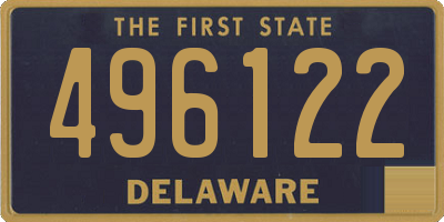 DE license plate 496122