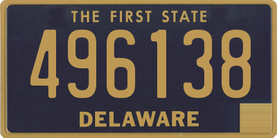 DE license plate 496138