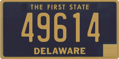 DE license plate 49614