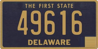 DE license plate 49616