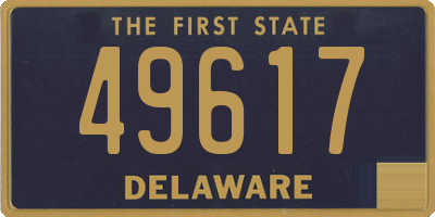 DE license plate 49617