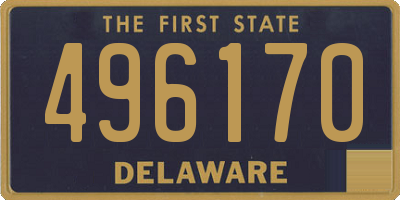 DE license plate 496170