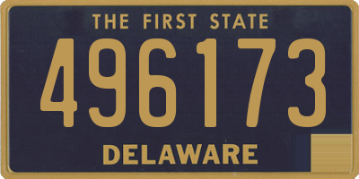 DE license plate 496173