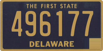 DE license plate 496177