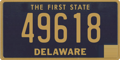 DE license plate 49618