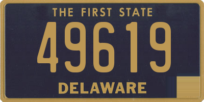 DE license plate 49619