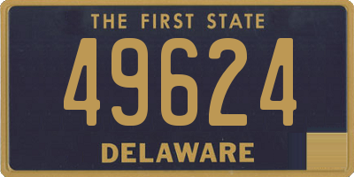 DE license plate 49624