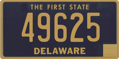 DE license plate 49625