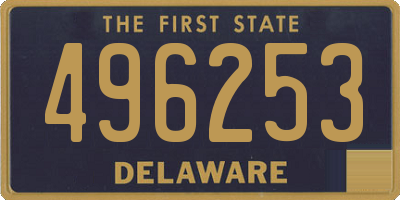 DE license plate 496253