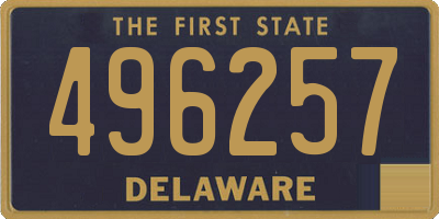 DE license plate 496257