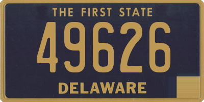 DE license plate 49626