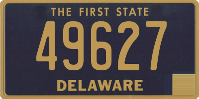 DE license plate 49627