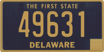 DE license plate 49631