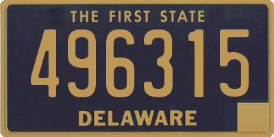 DE license plate 496315