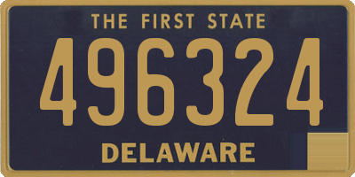 DE license plate 496324