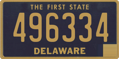 DE license plate 496334