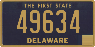 DE license plate 49634