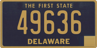 DE license plate 49636