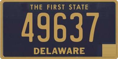 DE license plate 49637