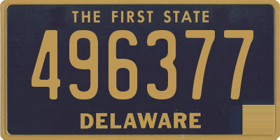 DE license plate 496377