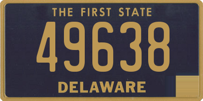 DE license plate 49638