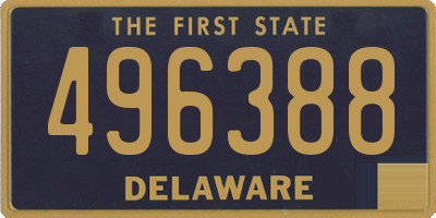 DE license plate 496388