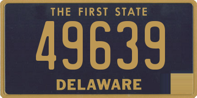 DE license plate 49639