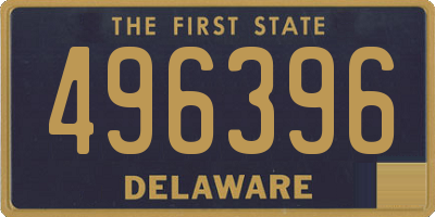 DE license plate 496396