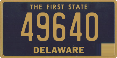 DE license plate 49640