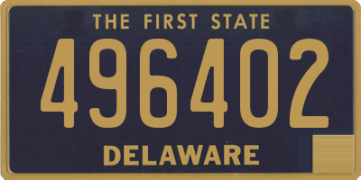 DE license plate 496402