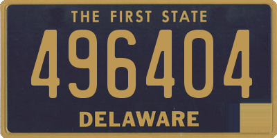 DE license plate 496404