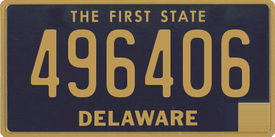 DE license plate 496406
