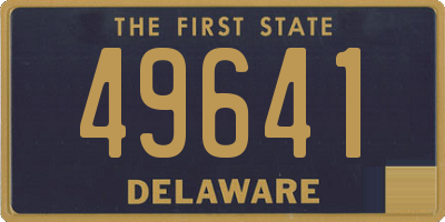 DE license plate 49641