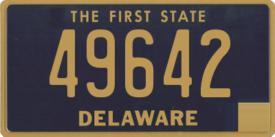 DE license plate 49642