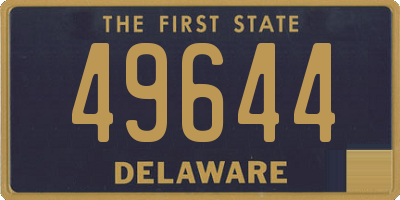 DE license plate 49644