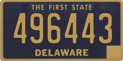 DE license plate 496443