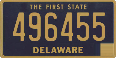 DE license plate 496455