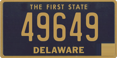 DE license plate 49649