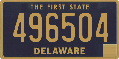 DE license plate 496504